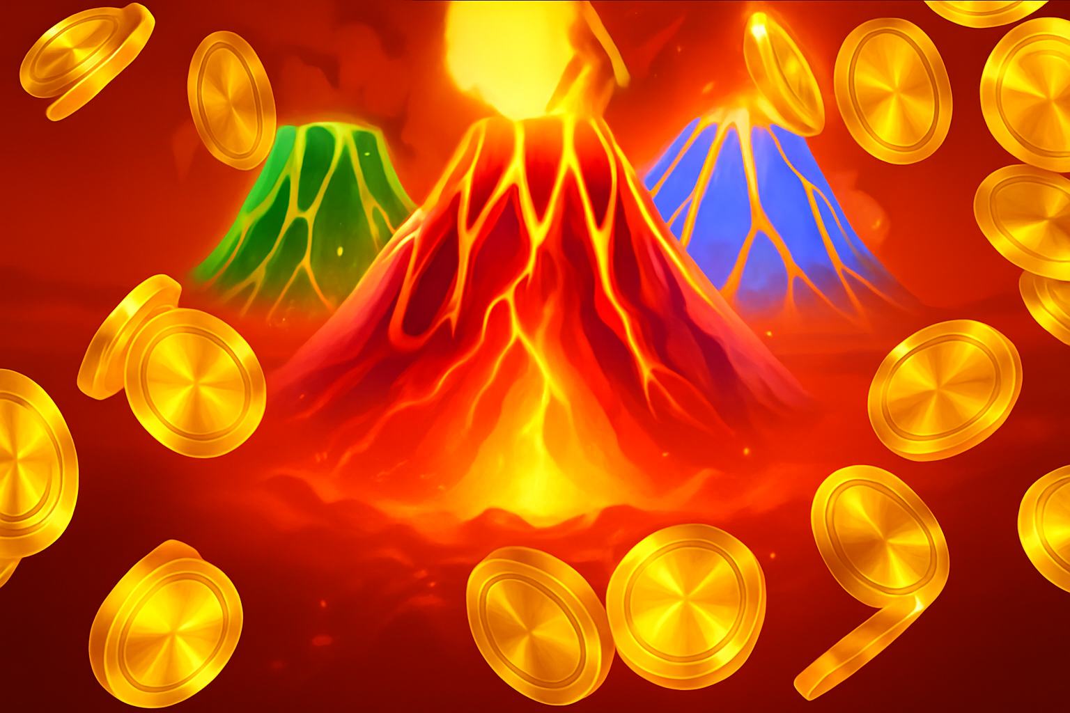 3 Coin Volcanoes preview
